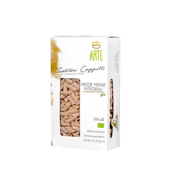 Mezze penne rigate blé complet Bio - 500g x 12 boîtes au carton