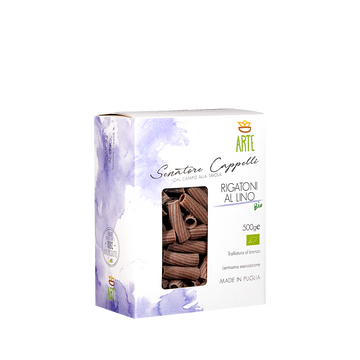 Rigatoni au lin Bio - 500g x 12 boîtes au carton