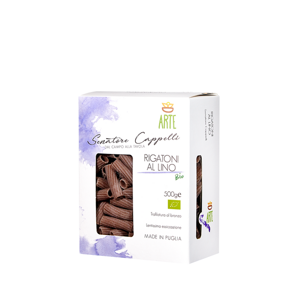 Rigatoni au lin Bio - 500g x 12 boîtes au carton