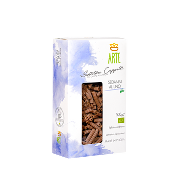 Sedanini au lin Bio - 500g x 12 boîtes au carton