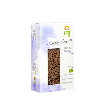Tubettini au lin Bio - 500g x 12 boîtes au carton