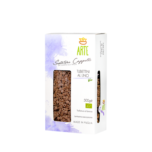 Tubettini au lin Bio - 500g x 12 boîtes au carton