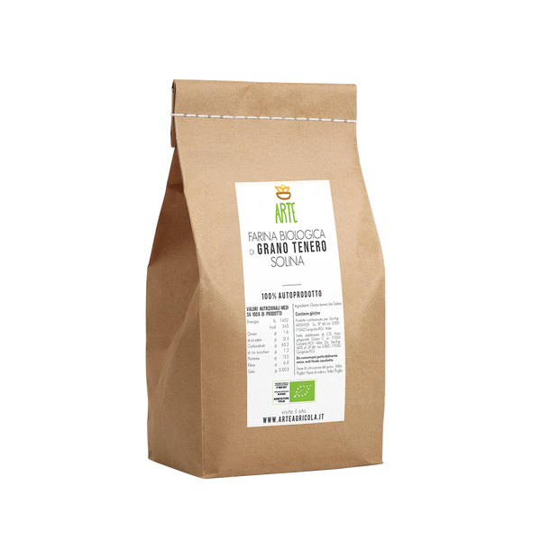 Farine de blé tendre Bio Solina 10kg-1 sac de 10 kg au carton
